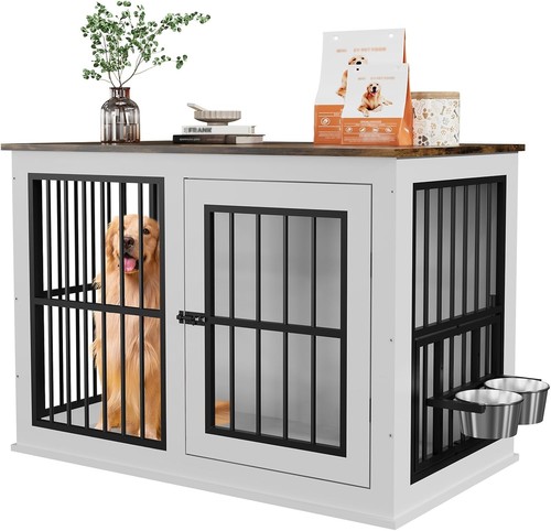 Wooden dog crate liftable - wooden, crate,